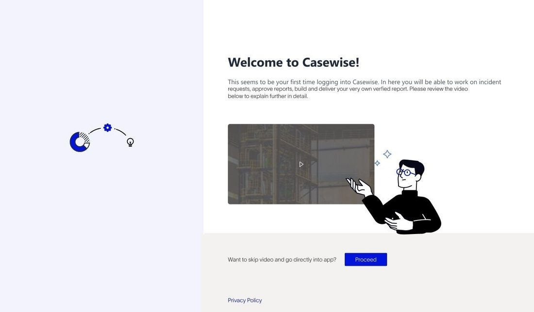 Platform onboarding welcome screen